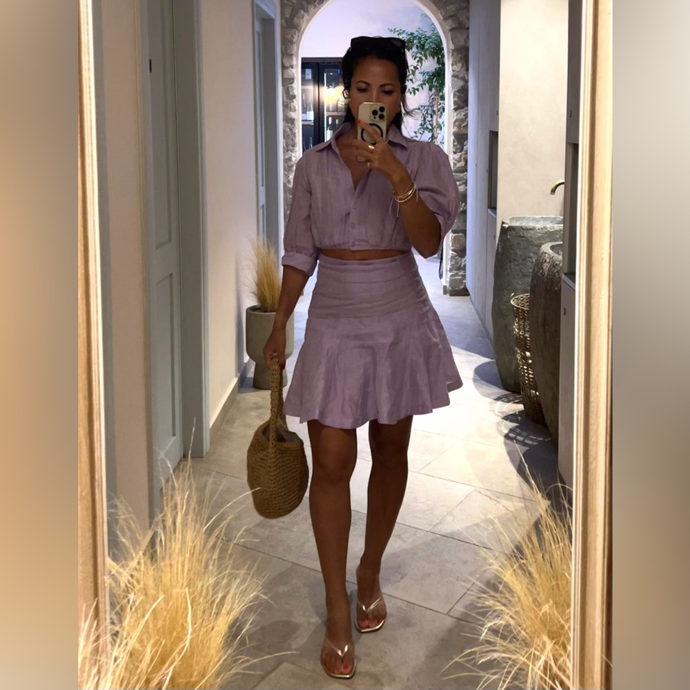 Sandro Linen Cutout Dress